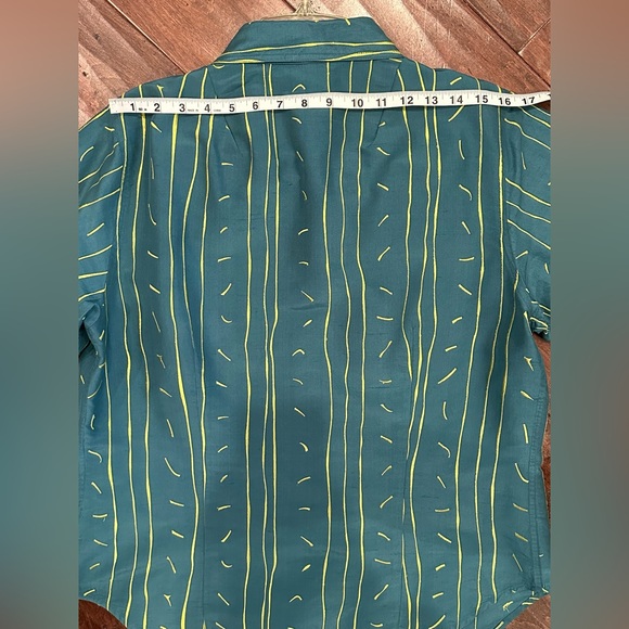 Debra DeRoo Silk Pants Set Women’s Size L Embroidered Button Down Artsy Artist - Picture 16 of 16